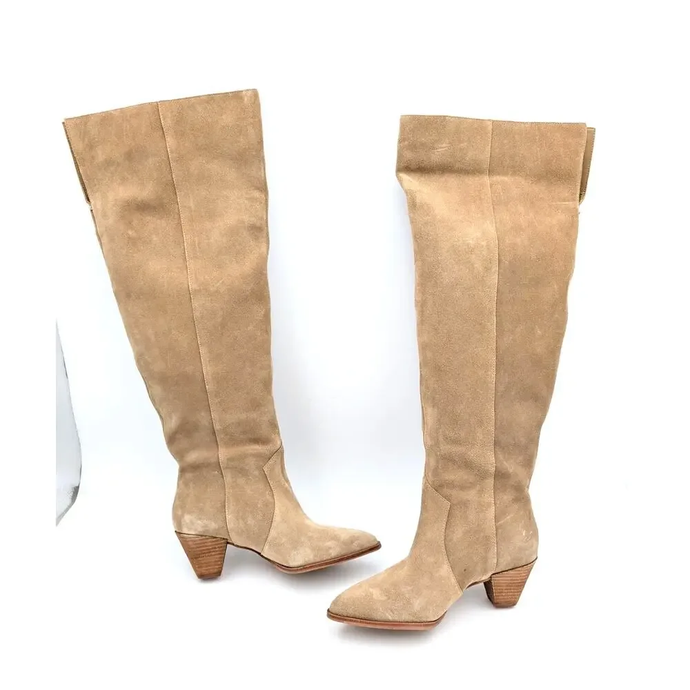 Vince Camuto Sewinny Wide Calf Over the Knee Boots Women's Size US6W EU36.5